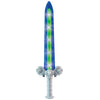 GeoSword Dueling Play Sword with Movement-Activated LED Lights & Battle Sounds, Assorted Colors (Single Sword)