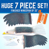 GeoGlide Giant Freedom EAGLE Realistic Soaring Bird Glider with 33