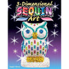OWL Sequin Art 3D Sculpture - Sparkling DIY Decorative Craft Kit