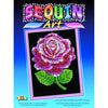 RED ROSE Sequin Art® Blue, Sparkling Arts and Crafts Picture Kit