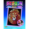 GOLDEN LION Sequin Art Blue - Sparkling Picture Craft Kit