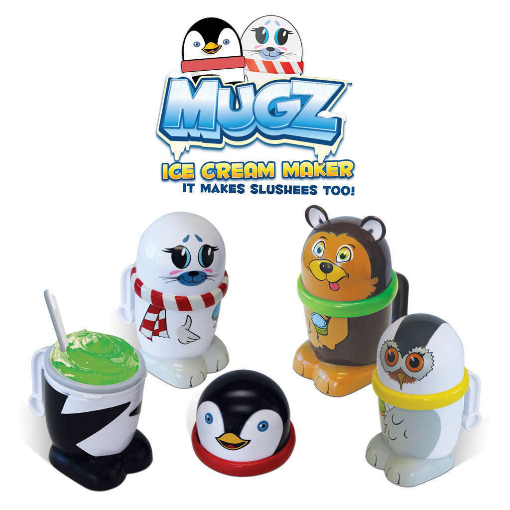 Set of 4 MUGZ Mini Ice Cream & Slushee Maker: Snowy Owl, Penguin, Griz -  GeospacePlay