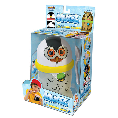 MUGZ Mini Ice Cream & Slushy Maker, Snowy Owl