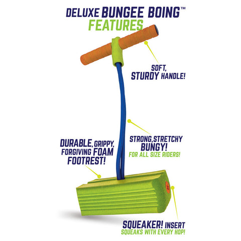 Jumparoo Deluxe Bungee Boing Jump & Squeak Pogo for Kids 3+