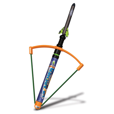 Air Archer Air Powered Bow with Safe Foam Rocket, Single (Assorted Colors)