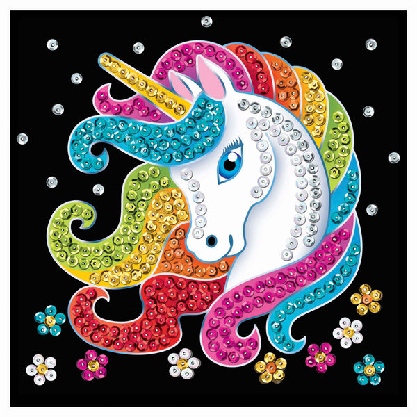 Sequin Art® 60 Unicorn Sparkling Mini Craft Kit - Complete in 1 Hour