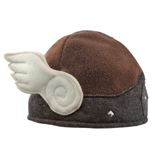 Beasty Buddies Fleece Hat, Viking Valkyrie Beanie "Helmet" with Wings
