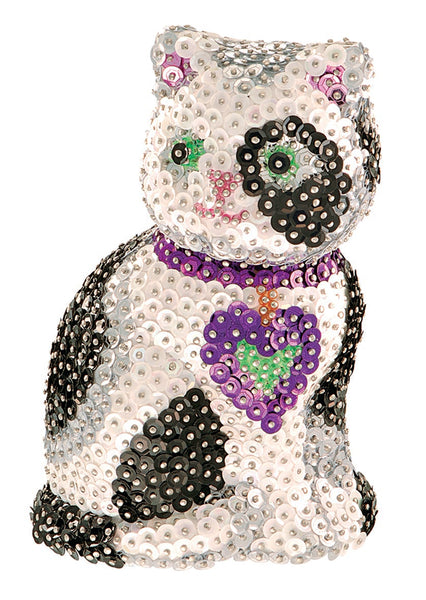 CAT Sequin Art 3D Sculpture Sparkling Decorative Arts & Crafts Kit
