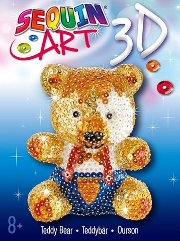 TEDDY Sequin Art® 3D Sculpture - Sparkling DIY Decorative Craft Kit