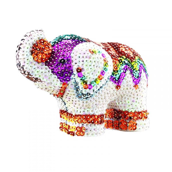 ELEPHANT Sequin Art 3D Sculpture - Sparkling Arts & Crafts Decorative DIY Kit