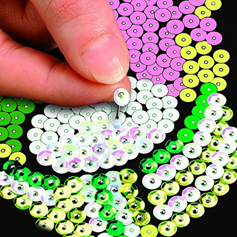 Amber BUTTERFLY - Sequin Art® Red Range, Sparkling Arts and Crafts Picture Kit