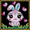 BUNNY Sequin Art® 60 Sparkling Mini Craft Kit - Complete in 1 Hour