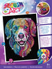 HARLEQUIN HOUND Sequin Art® Purple - Sparkling Rainbow Dog Art Picture Craft Kit