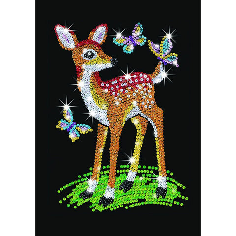 Sequin Art® Red, Fiona Fawn, Sparkling Arts & Crafts Picture Kit