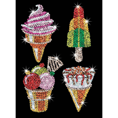 Sequin Art® Orange, Ice Creams, Sparkling Arts and Crafts Picture Kit