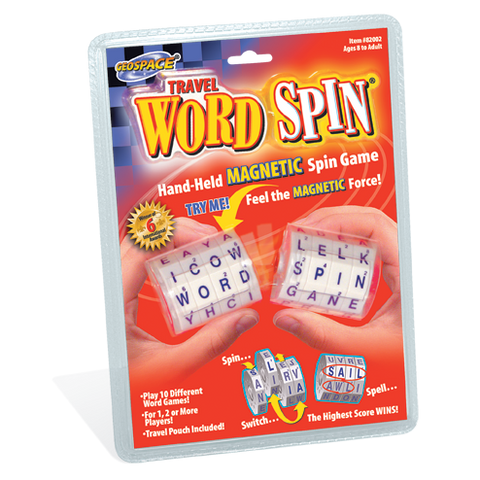 WORD SPIN - Original Handheld Magnetic Travel Word Game