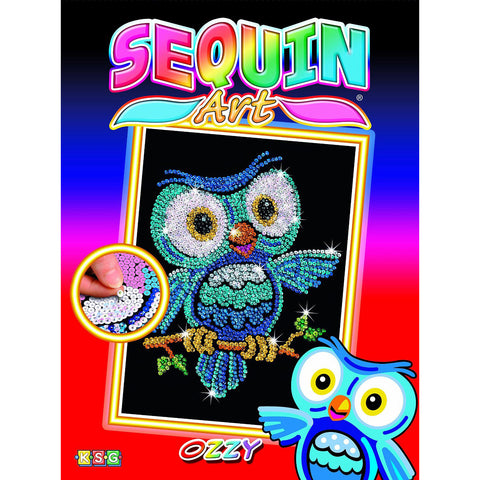Sequin Art® Red, Ozzy the Owl, Sparkling Arts & Crafts Picture Kit