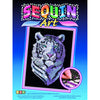 Sequin Art® Blue, Snow Tiger, Sparkling Arts and Crafts Picture Kit