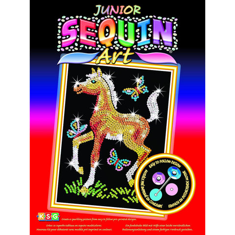 FREYA the FOAL Sequin Art® Red Sparkling Arts & Crafts Picture Kit