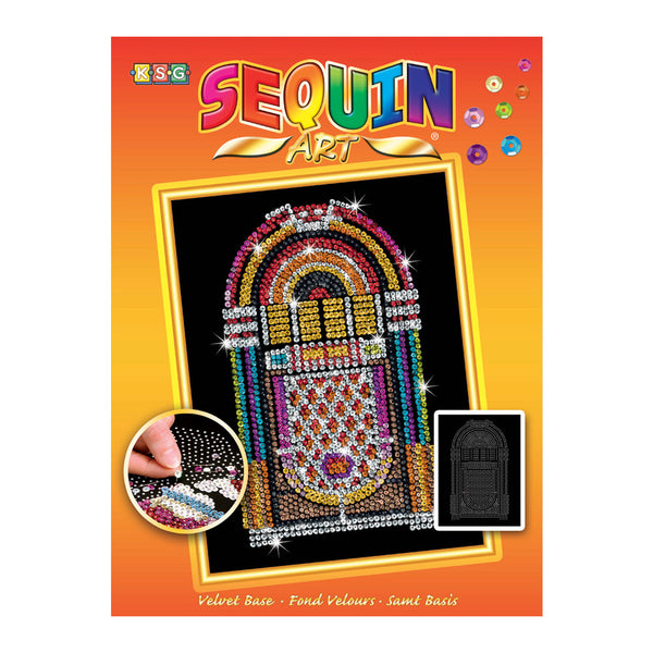 Sequin Art® Orange, Jukebox, Sparkling Arts and Crafts Picture Kit
