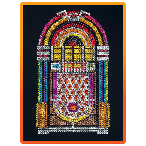 Sequin Art® Orange, Jukebox, Sparkling Arts and Crafts Picture Kit