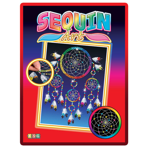 Sequin Art® Red, Dreamcatcher, Sparkling Arts and Crafts Picture Kit