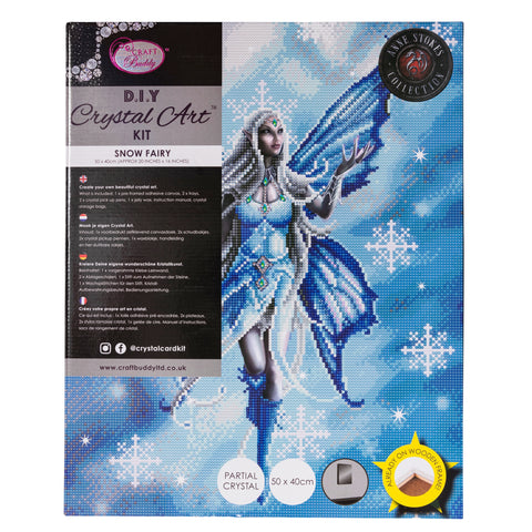 Snow Fairy by Anne Stokes Crystal Art Full Size DIY Craft Kit 5D Diamond Painting Wall Art on Canvas 50 x 40 cm (Approx. 20 x 16 in.)